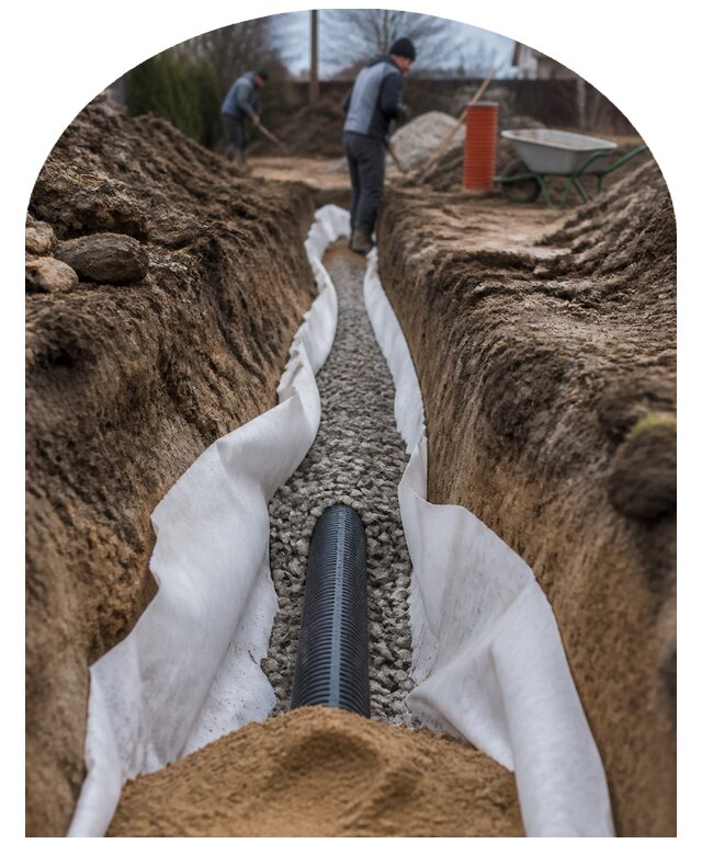 Глубинный дренаж участка в Канске по цене от 3825 р. | Метпроект-Кнс
